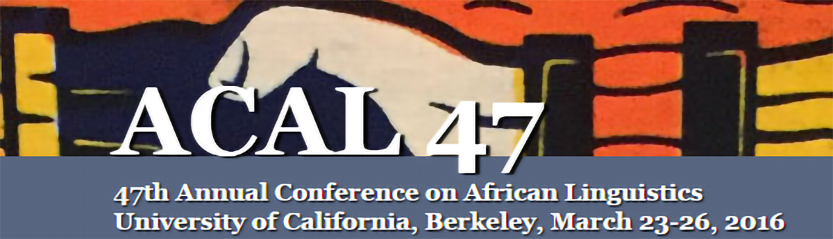 Annual Conference on African Linguistics Banner