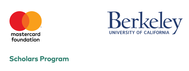 Text based Logos of the Mastercard Foundation Scholars Program and UC Berkeley