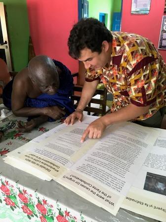 Trevor Getz and local scholar in Ghana
